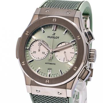 Hublot Classic Fusion Chronograph Chrono Titanium Sage Green – 521.NX.891G.NR – NEW & Unworn – 2026 Full Set