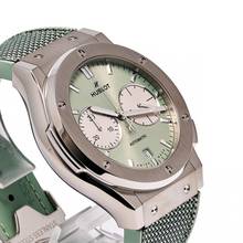 Thumbnail von Hublot Classic Fusion Chronograph Chrono Titanium Sage Green – 521.NX.891G.NR – NEW & Unworn – 2026 Full Set