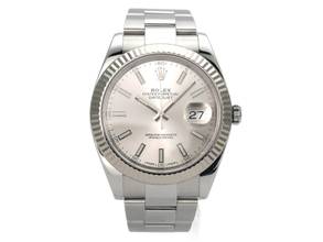Thumbnail von Rolex Datejust 41 Edelstahl Weißgold 126334 Silber
