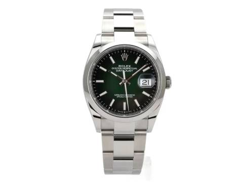 Rolex Datejust 36 Oystersteel 126200 Grün Ombre