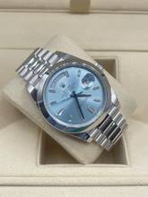 Thumbnail von Rolex Day-Date 40 PLATIN BAGUETTE DIAMONDS ICE BLUE NEW/Unworn FULL SET WITH BOX + PAPERS 2021