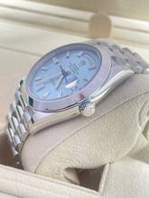 Thumbnail von Rolex Day-Date 40 PLATIN BAGUETTE DIAMONDS ICE BLUE NEW/Unworn FULL SET WITH BOX + PAPERS 2021