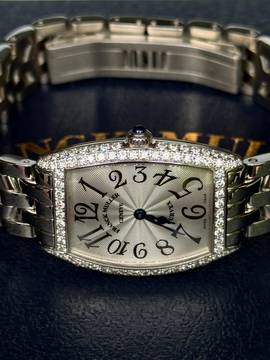Franck Muller Cintrée Curvex Top condition Fullset factory diamonds