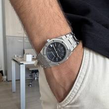 Thumbnail von Audemars Piguet Royal Oak 14100ST 36MM black dial automatic very rare TOP Condition 1981