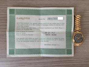 Thumbnail von Rolex Day-Date 36 1803 President Factory Grey diamonds dial yellow gold 18KT Full Set