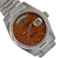 Thumbnail von Rolex Day-Date 18039 President wood dial white gold 18KT Full Set TOP Condition