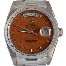 Thumbnail von Rolex Day-Date 36 18039 President wood dial white gold 18KT Full Set TOP Condition