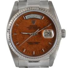 Thumbnail von Rolex Day-Date 18039 President wood dial white gold 18KT Full Set TOP Condition