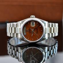 Thumbnail von Rolex Day-Date 18039 President wood dial white gold 18KT Full Set TOP Condition