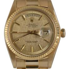 Thumbnail von Rolex Day-Date 36 1803 President Linen dial yellow gold 18KT Full Set TOP Condition
