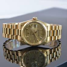 Thumbnail von Rolex Day-Date 36 1803 President Linen dial yellow gold 18KT Full Set TOP Condition