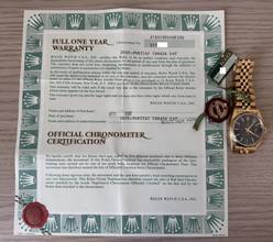 Thumbnail von Rolex Datejust 36 16018 President black dial Full Set TOP Condition 1986
