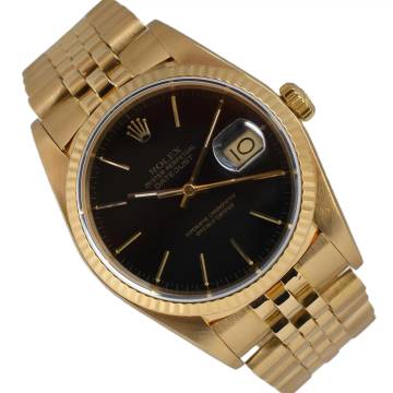  Rolex Datejust 36 16018 President black dial Full Set TOP Condition 1986 