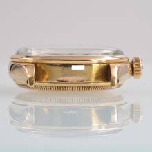 Thumbnail von Rolex Oyster Perpetual 34 6284 green enamel dial rose gold 18KT very rare 1957
