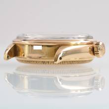 Thumbnail von Rolex Oyster Perpetual 34 6284 green enamel dial rose gold 18KT very rare 1957