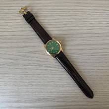 Thumbnail von Rolex Oyster Perpetual 34 6284 green enamel dial rose gold 18KT very rare 1957