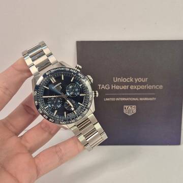  TAG Heuer Carrera Chrono Calibre Heuer02 Blue Ceramic 44mm Automático Completo 