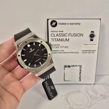  Hublot Classic Fusion Titanium 45mm Automático Completo 