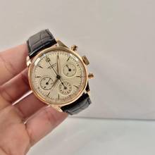 Thumbnail von Universal Genève Compax Vintage Chronograph Bi Compax Roségold 38mm Handaufzug