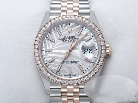  Rolex Datejust 36 126281rbr Stahl Rosegold 750 Diamanten Automatik Gold 
