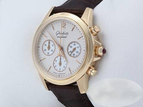  Glashütte Original Senator Chronograph Rosegold 750 1-10-66-01-01-05 Jubiläumschronograph 18kt Rose Gold 