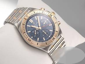 Thumbnail von Breitling Chronomat 42 B01 42 Ub0134 2020 Edelstahl Automatik Stahl Steel 18kt Rose Gold