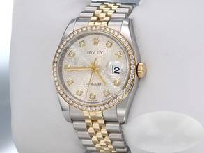 Thumbnail von Rolex Datejust 36 36mm 116243 2017 Lc100 Stahl Gelbgold 750 Diamanten Automatik Stainless Steel 18kt Yellow Gold Jubilé-band Chronometer Oyster