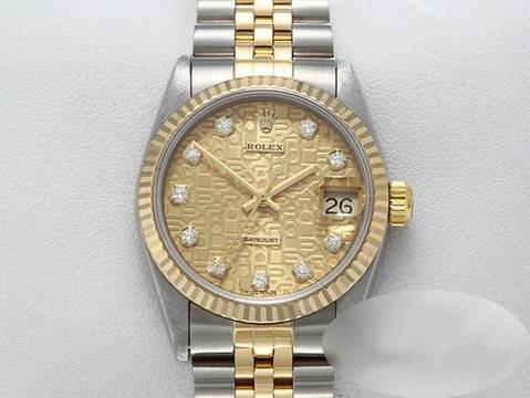 Rolex Datejust 31 Medium Datejust 31mm 2002 Stahl Gelbgold 750 Diamanten Automatik Stainless Steel 18kt Yellow Gold Damen Jubilé-band Chronometer Oyster