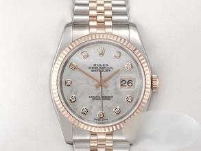 Thumbnail von Rolex Datejust 36 36mm 116231 2015 Stahl Rosegold 750 Perlmutt Diamanten Automatik Stainless Steel 18kt Rose Gold Jubilé-band Chronometer Oyster