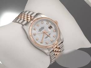 Thumbnail von Rolex Datejust 36 36mm 116231 2015 Stahl Rosegold 750 Perlmutt Diamanten Automatik Stainless Steel 18kt Rose Gold Jubilé-band Chronometer Oyster