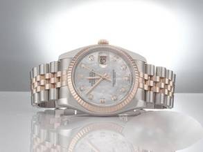 Thumbnail von Rolex Datejust 36 36mm 116231 2015 Stahl Rosegold 750 Perlmutt Diamanten Automatik Stainless Steel 18kt Rose Gold Jubilé-band Chronometer Oyster