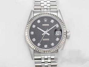 Thumbnail von Rolex Datejust 31 31mm Stahl Weissgold 750 Diamanten Automatik Stainless Steel 18kt White Gold Jubilé-band Chronometer Oyster Black Dial