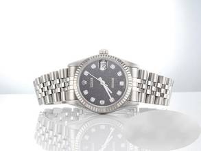 Thumbnail von Rolex Datejust 31 31mm Stahl Weissgold 750 Diamanten Automatik Stainless Steel 18kt White Gold Jubilé-band Chronometer Oyster Black Dial
