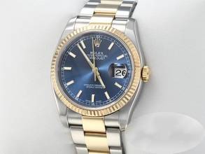 Thumbnail von Rolex Datejust 36 36mm 116233 2011 Edelstahl Gelbgold 750 Automatik Stahl Gold Stainless Steel 18kt Yellow Gold Oyster-band Chronometer Blue Dial