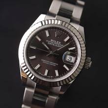 Thumbnail von Rolex Lady-Datejust 28 Steel Oyster Slate Grey Dial LIKE NEW
