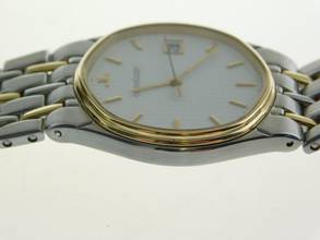 Thumbnail von Jaeger-LeCoultre Albatros Stahl Gelbgold Herrenuhr mit Datum 35 mm im TOP Zustand seltene Version volle Band Kaliber 608