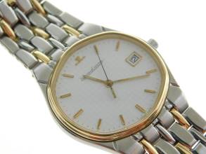 Thumbnail von Jaeger-LeCoultre Albatros Stahl Gelbgold Herrenuhr mit Datum 35 mm im TOP Zustand seltene Version volle Band Kaliber 608