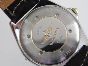 Thumbnail von Breitling Reserve Marche Herrenuhr Automatik 40 mm mit Gangreserve top Zustand seltene große Herrenuhr