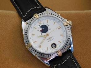 Thumbnail von Breitling Reserve Marche Herrenuhr Automatik 40 mm mit Gangreserve top Zustand seltene große Herrenuhr