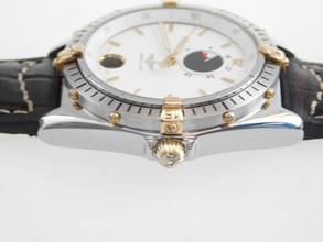 Thumbnail von Breitling Reserve Marche Herrenuhr Automatik 40 mm mit Gangreserve top Zustand seltene große Herrenuhr