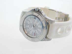 Thumbnail von Breitling Superocean II 36 36mm Automatik im Full Set Factory Diamonds Top Zustand Factory Diamonds