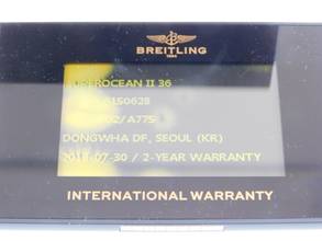 Thumbnail von Breitling Superocean II 36 36mm Automatik im Full Set Factory Diamonds Top Zustand Factory Diamonds