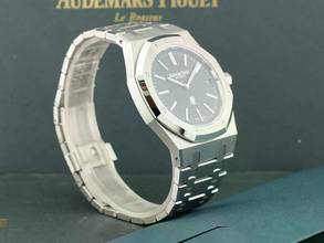 Thumbnail von Audemars Piguet Royal Oak Jumbo 16202st Jumbo Blau Zifferblatt Neu Komplettset. Neu 2024