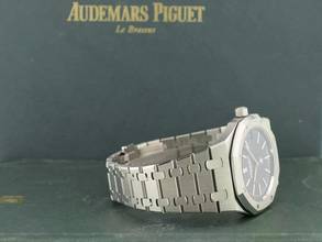 Thumbnail von Audemars Piguet Royal Oak Jumbo 16202st Jumbo Blau Zifferblatt Neu Komplettset. Neu 2024