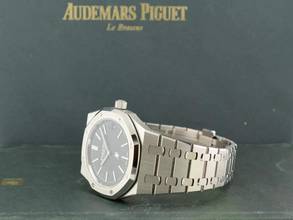 Thumbnail von Audemars Piguet Royal Oak Jumbo 16202st Jumbo Blau Zifferblatt Neu Komplettset. Neu 2024