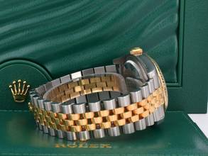 Thumbnail von Rolex Datejust 36 116233 Gold Dial With Big Diamonds - Full Set 36mm