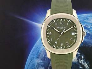 Patek Philippe Aquanaut 5168g-010 Grün & Weißgold - Wie neu Ita 2021