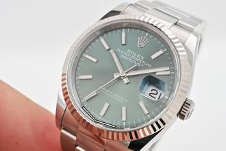 Thumbnail von Rolex Datejust 36 Oyster Perpetual Datejust 126234 Green Dial LC100