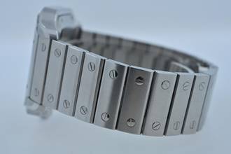 Thumbnail von Cartier Santos de Cartier Großes schwarzes Zifferblatt WSSA0096