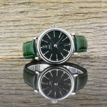 IWC Portofino Automatic 34 Automatic Green Diamond Dial - Folding Clasp - Full Set - Steel